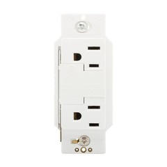 Eaton Cooper 1208W – TVSS Recp Duplex 15A 125V SurgeBloc White Outlet