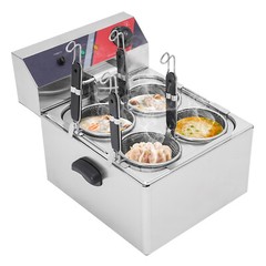 Commercial Pasta Cookers Electric Noodle Cooking Machine w/ 4* Strainer Baskets