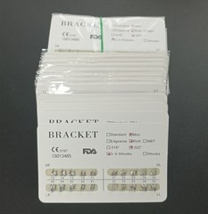 100Packs Dental Orthodontic Metal Brackets Mini Roth 022 345 hooks Mesh Base