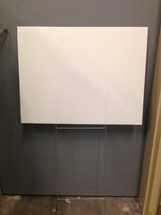 (50 Pack) WHITE CORRUGATED BLANK SIGN SHEET 4MM X 24″ X 18″ HORIZONTAL SIGNS