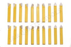 20PC 3/8″ CARBIDE TIP TIPPED CUTTER TOOL BIT CUTTING SET FOR METAL LATHE TOOLING