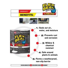 Flex Seal Liquid MAX 2.5 Gal White Rubber Coating – Waterproof & UV Resistant