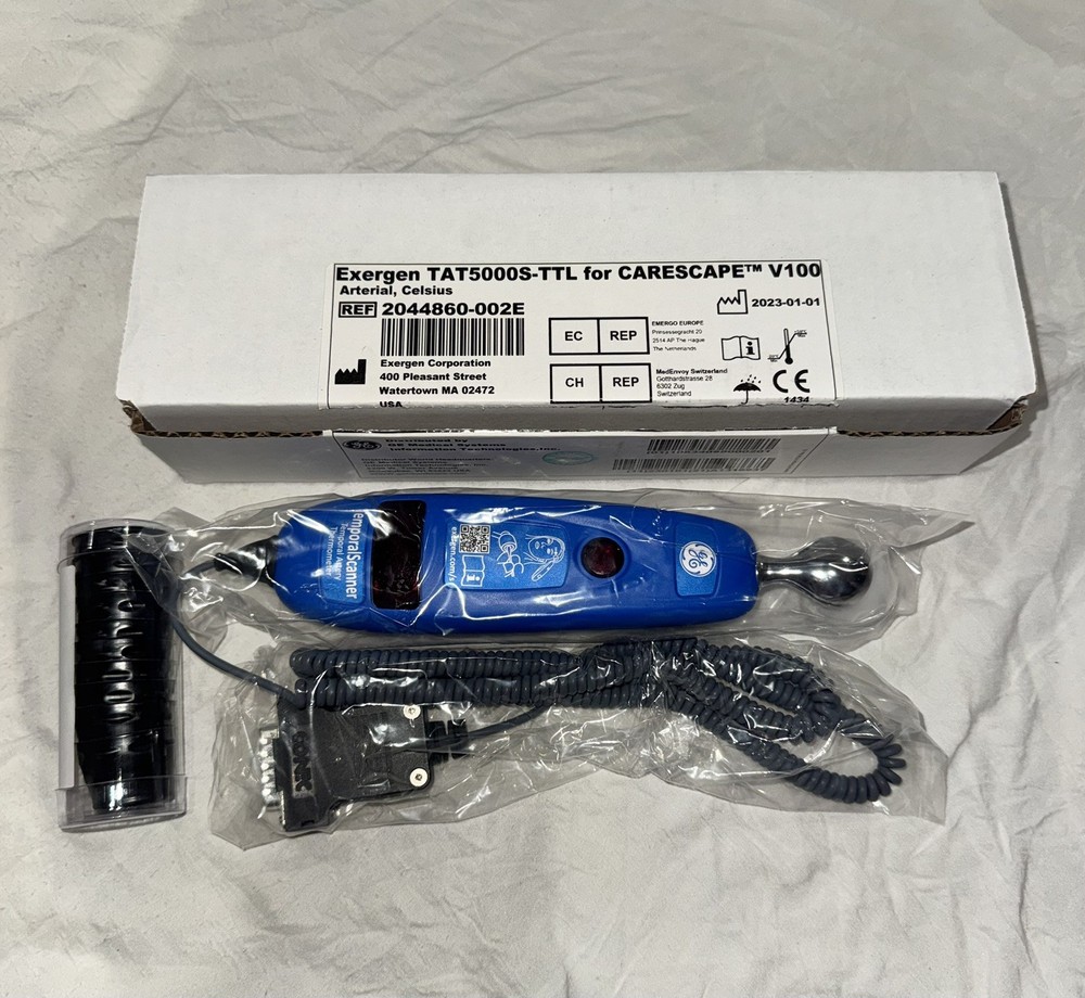 NEW Exergen TAT5000S-TTL TemporalScanner Thermometer for GE CARESCAPE V100