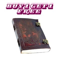 VintageLeather Notebook5x7–Handmade DiaryJournal,Sketchbook,200Pages |B1 G1 Free