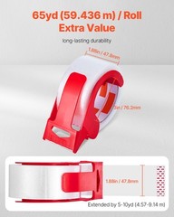 Clear Packing Tape 6 Rolls 65 Yards Clear Shipping Tape with Dispenser 2.7 Mil