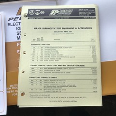 Vintage Peerless Instrument Diagnostic Salesman Training Paperwork Flyers Manual