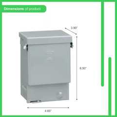 QO 60 Amp 240-Volt 7.4 kW Non-Fuse AC Disconnect(QO200TRCP) | Square D Switch