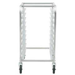 Uimoso 10-Sheet Aluminum Baking Rack with Wheels for Commercial Kitchens