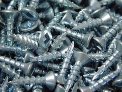 100 NEW #6 X 5/8″ COUNTERSUNK FLAT HEAD T17 TIP SQUARE DRIVE WOOD SCREW ZINC NC