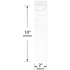 Plymor 2″ x 10″, 4 Mil Heavy Duty Zipper Reclosable Plastic Bags