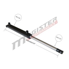 Hydraulic Cylinder Welded Double Acting 2″ Bore 8″ Stroke PinEye End 2х8