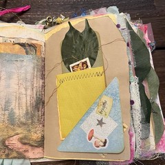 Fairy Junk Journal Silver Pink Boho Woodland Grungy Softcover 3 Signatures