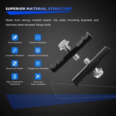 Chain Link Fence Sign Clips Mount Bracket Fasteners For Standard Chainlink 48PC
