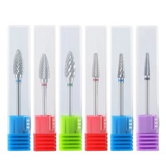 6 Sizes Dental Cutting Steel Burs Lab Tungsten Carbide Burs HP 2.35mm Polishing