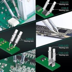 YIHUA 982D-III Precision Hot Tweezers Soldering Iron Station Kit C210/245 Tips