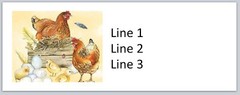 Personalized Address Labels Farm Hens Chicken Eggs Buy 3 get 1 free (jx 654)