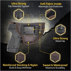 Inside Waistband Gun Holster for Men/Women for Glock 26/27/33, M&P Shield, XD…