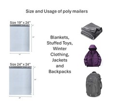 19″x24″ Poly mailers, shipping envelopes, mailing bags Extra strong 2.5Mil
