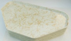 6 Pack of Fiberglass Restaurant Trays 22×14 Trapezoid Cafeteria Trays Carlisle