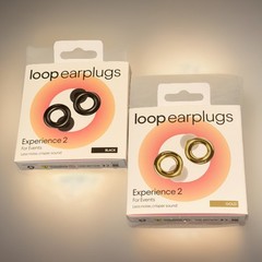 Loop Experience 2 – Gold and Black (2 Pack) Earplugs For Couple -Silicone- Nib