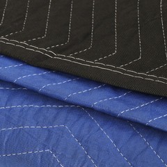 48 Pack 80″ x 72″ Moving Blankets Pro Economy Blue Shipping Furniture Pads