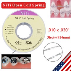 USA Dental Orthodontic Niti Open Coil Spring Spool Dia.010 *030 ” inch 914mm cw