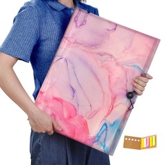 40 Pages A3 Art Portfolio Case Diamond Painting Storage Book for Artwork Photo