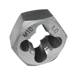 M10x1.0 Metric Hex Rethreading Die Alloy Steel Right Hand Repair Tool Kit