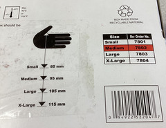 SunnyCare Vinyl Disposable Gloves, Powder Free, Allergy Free, Size Medium