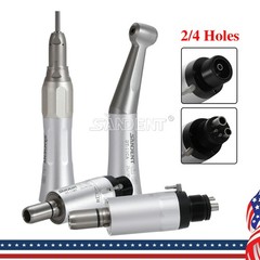 SANDENT Dental Slow Low Speed Handpiece Kit Push/Latch E-type 2/4Holes NSK Style