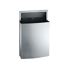 ♻ ASI 10-20458 Semi-Recessed Stainless Steel Waste Receptacle, 11.2 Gal. ♻