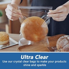 5″ x 7″ (200 Count) Clear Cellophane Bags – Self Sealing Cello Plastic Poly B…