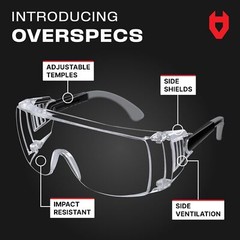 Safety Glasses Over Eyeglasses — Fog and Scratch-Resistant Over Glasses Safet…