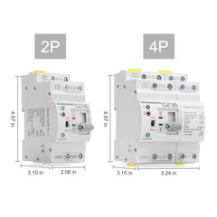 GEYA Mini Dual Power Automatic Transfer Switch 2P 63A 110V For Grid & Generator