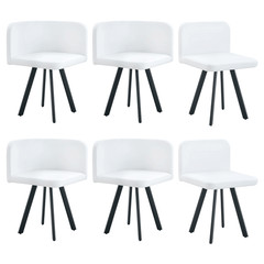 Retro Faux Leather Seating Set (Set of 4 or More) – Black Oil Wax Texture