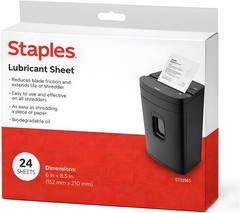 Shredder Maintenance Sheets, 24 Count – Easy Cleaning & Noise Reduction Solution