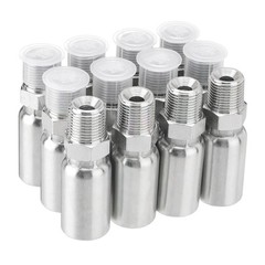 12 x 3/8″ I.D. Hose x 3/8″ NPTF Male Hydraulic Hose End Crimp Fitting W/ Cover