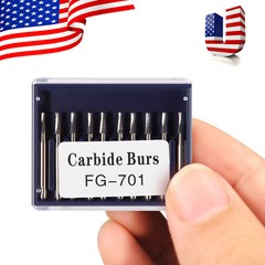10Pc/Pack Dental Tungsten Carbide Drill FG Bur For High Speed Handpiece FG701 de