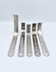 Lot 5 Long Charnley-Style Retractor OM KMedic Stainless Used – 30 DAY Warranty