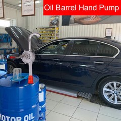 50″ Drum Rotary Barrel Pump Hand Crank Diesel Fuel Oil Transfer Pump 55 Gallon