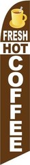 Fresh Hot Coffee 12ft Feather Banner Swooper Flag – FLAG ONLY