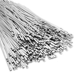 500 Pcs Metal Zip Ties 304 Stainless Steel Zip Ties Heavy Duty Self Locking 220