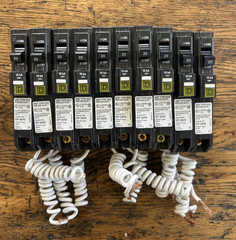 10 New Circuit Breakers Square D QOB120CAFI 20 Amp 1 Pole AFCI FOR BOLT ON PANEL