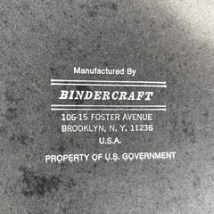 Lot of 3 Vintage 3-Ring Binders Hardbound Pebbled Black Industrial Office