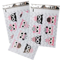 10×13″ Designer Owls, Cat’s Poly Mailers Combo Pack, Quality Shipping Envelopes!