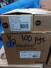 Swingline GBC WireBind Spines 9775057G Silver various sizes HUGE LOT 1500 pcs +