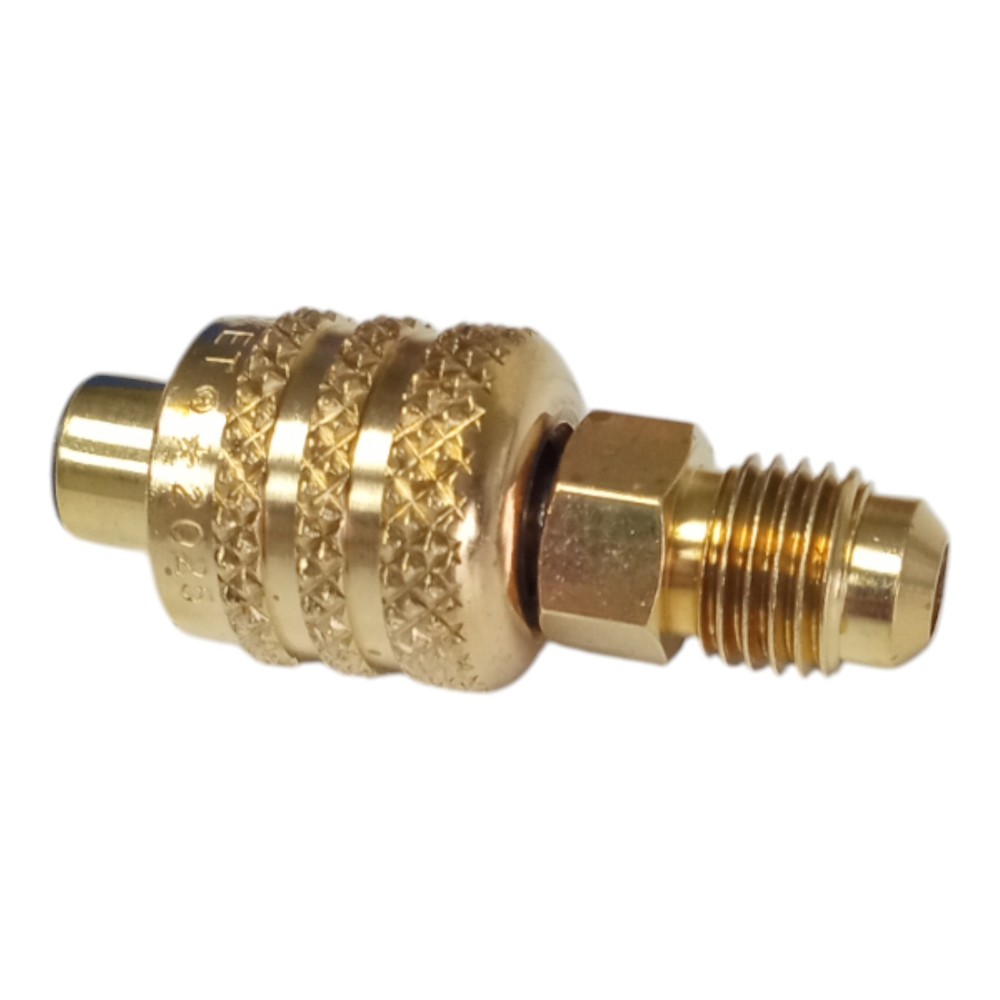 Yellow Jacket 19124 A2L Bottle Adapter 1/4″ LH FFL to 1/4″ RH MFL Straight