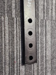 (QTY 2) Box Blade 20-inch Ripper Shank 4 Hole Box Scraper Shank, Black