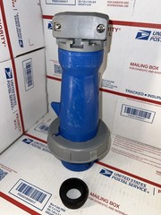 HUBBELL HBL560P9W 60A 120/208VAC PIN&SLEEVE PLUG 4P5W W/BUSHING *USED* ⚡️💥🔥
