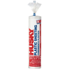 Husky 3.5 Mil Clear Plastic Sheeting, 10 ft. x 25 ft.